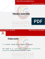 Project Auditing Review