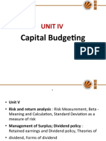 Unit Iv: Capital Budgeting