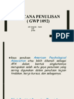 WACANA PENULISAN