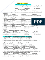 Practice Test 1: I. Choose The Word or Phrase Which Best Completes Each Sentence