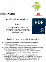 Android Forensics: Boot Process, Security, System, Rooting, Dumping, Analysis, Etc