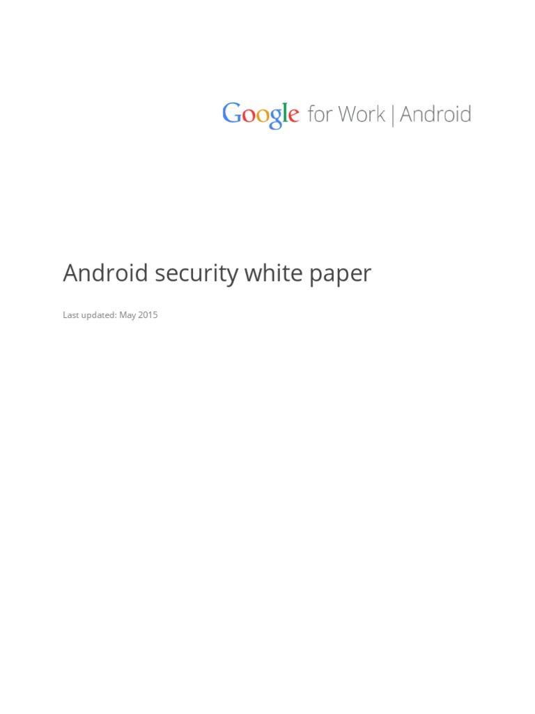 Android Security White Paper: Last Updated: May 2015 | PDF | Android ...