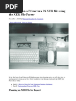 How To Clean A Primavera P6 XER File Using The XER File Parser 4