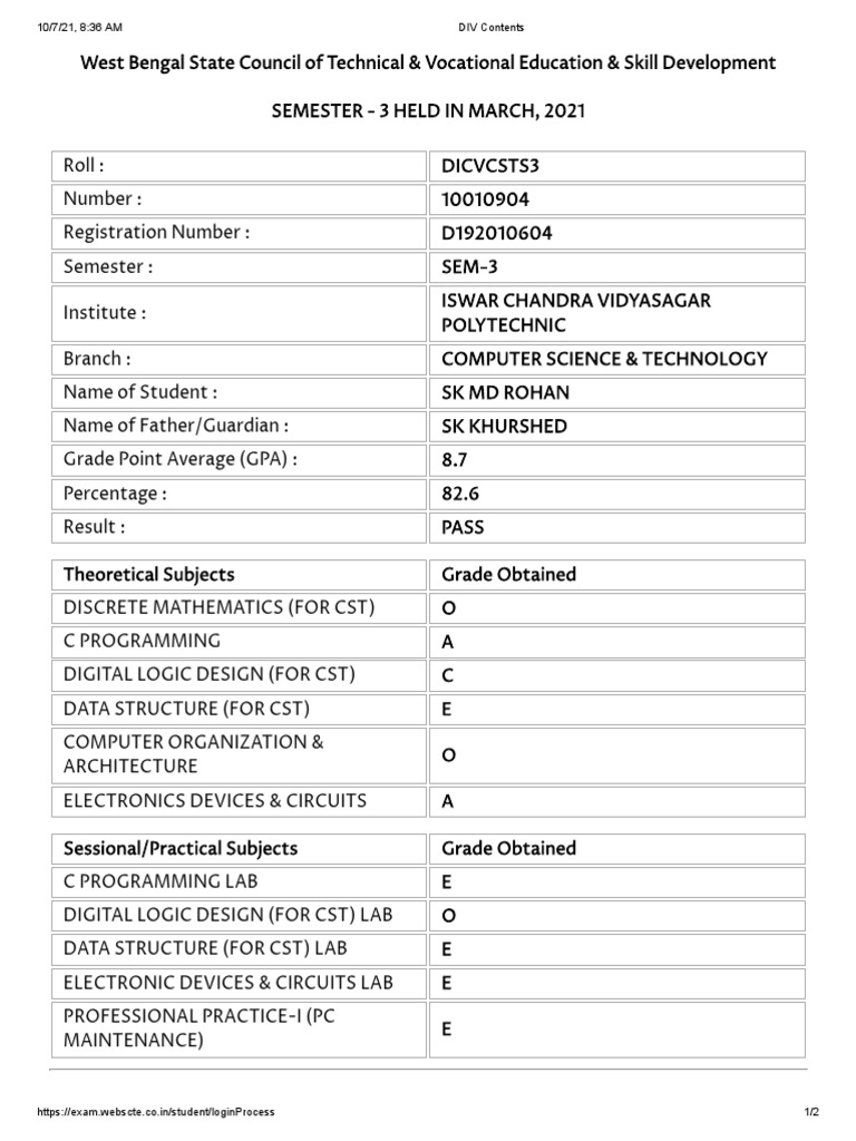 3 RD Result | PDF | Computers