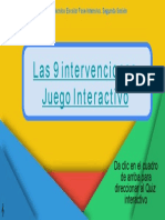 Las 9 Intervenciones Enlace A Juego Interactivo