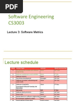 Lecture - Week - 3 - Software Metrics