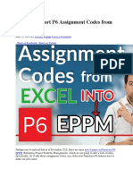 How To Import P6 Assignment Codes From Excel 1