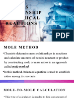 Mass Relationship in Chemical Reactions