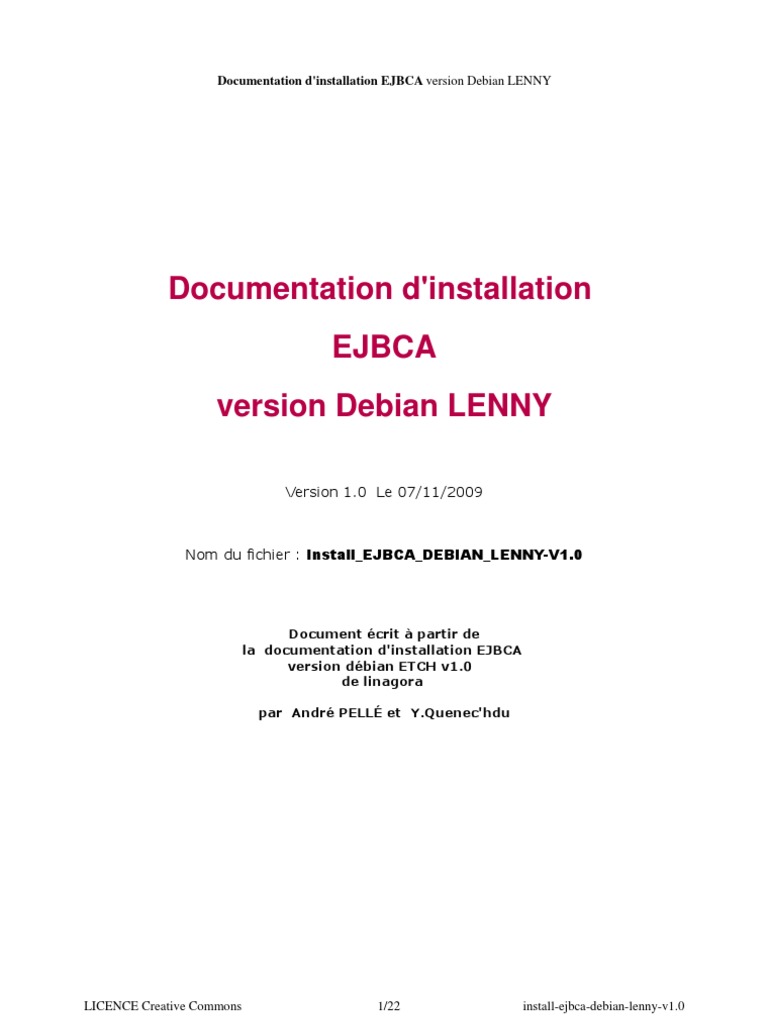 Installation Ejbca | PDF | Java (Langage de programmation) | Compilateur