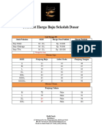 Pricelist Pakaian SD (File Pegangan)