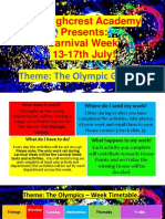 The Highcrest Academy Presents: Carnival Week 13-17th July!: Theme: The Olympic Games