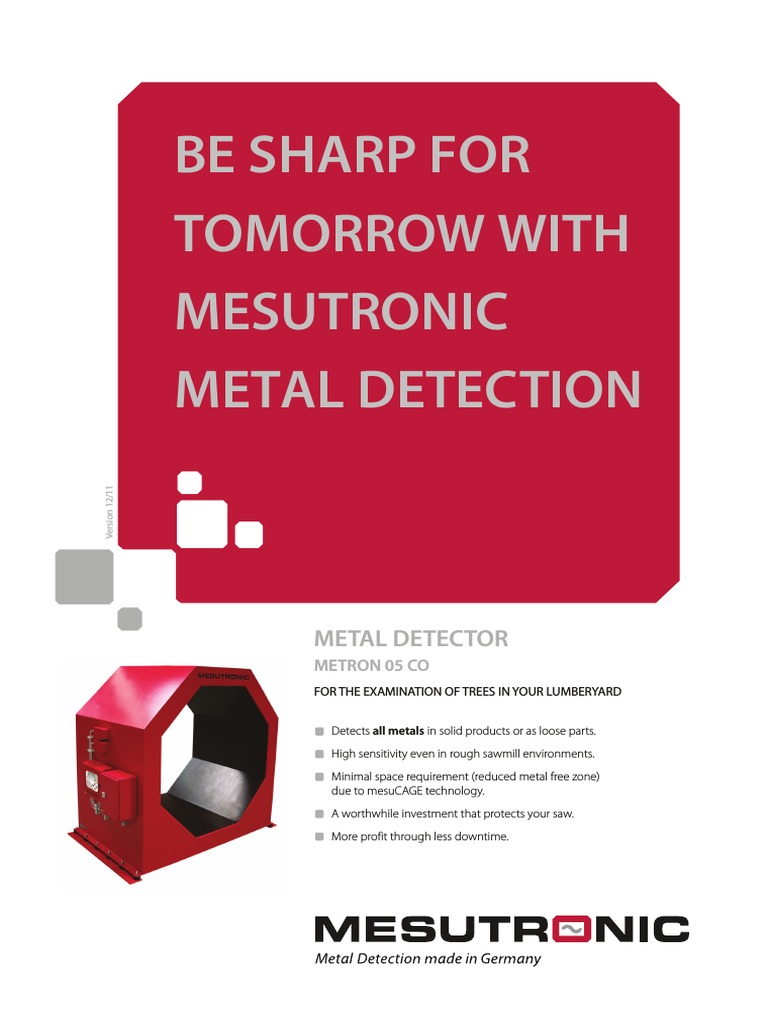Be Sharp For Tomorrow With Mesutronic Metal Detection | PDF | Metal ...