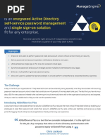 Ad Self Service Plus Data Sheet