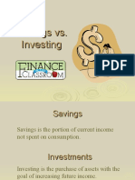 Saving Vs Investments