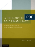 Peter A. Alces-A Theory of Contract Law - Empirical Insights and Moral Psychology-Oxford University Press (2011)