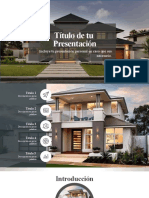 Presentación de 5 temas con gráficos y tablas