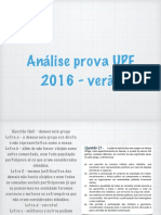 Análise prova de história da UPF 2017