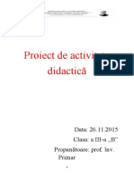 Proiect Didactic Step