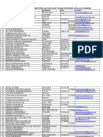 Category 2: Supply of Computer, Laptops, Software, Printers and Accessories