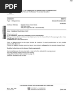 November 2013 (v3) QP - Paper 1 CIE Chemistry IGCSE