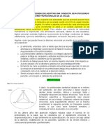 Argumentar La Necesidad de Adoptar Una Conducta de Autocuidado Como Profesionales de La Salud