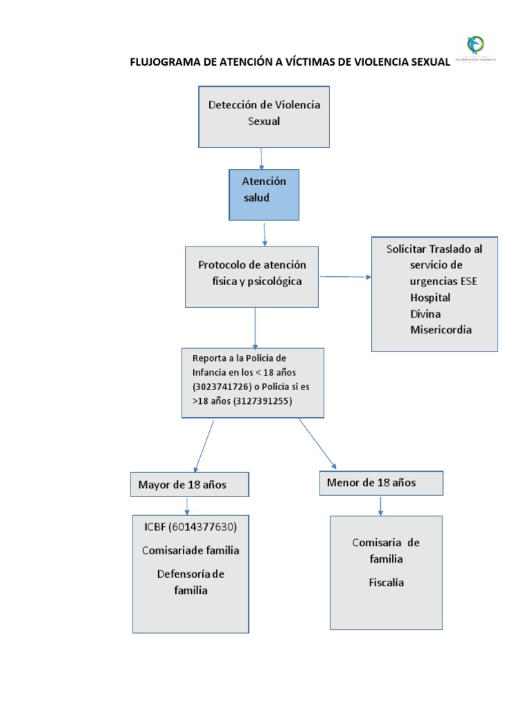 Flujograma de Atención A Víctimas de Violencia Sexual | PDF