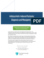 ANTIPSICOTICOS - DIAGNOSTICO E TRATAMENTO DAS DISTONIAS