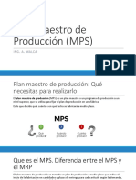 Plan Maestro de Producción (MPS) Y MRP MHD