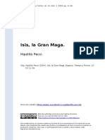 Hipolito Pecci (2004) - Isis, La Gran Maga