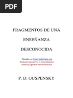 Fragmentos de Una Enseanza Desconocida - Oupensky