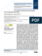 Simulation Modeling in Gpss For Optimizing The Traffic Lights Cycle of Adjustable Crossroads