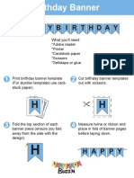 Birthday Banner Guide