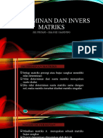 Determinan Dan Invers Matriks