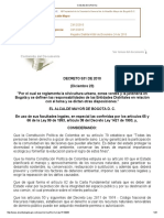 Contenido Del Documento: Decreto 531 de 2010 Alcalde Mayor