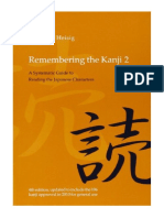 Remembering The Kanji 2: A Systematic Guide To Reading The Japanese Characters - James W. Heisig