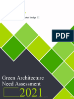 Dep. of AUP: Green Architecture Need Assessment