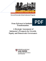 A Strategic Assessment of Indonesia's Prospects For Growth, Equity and Democratic Governance