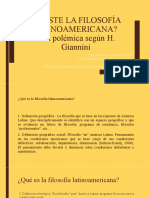 Giannini y La Pol Mica Acerca de La Filosof A en Chile y Latinoam Rica