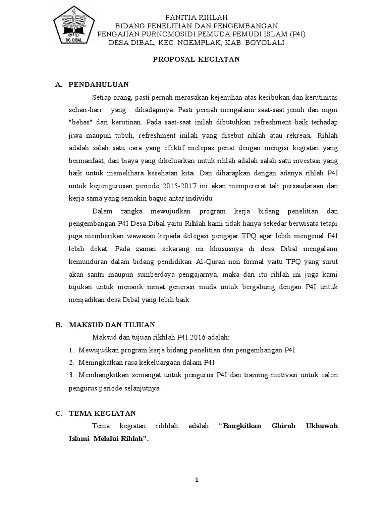 Rihlah P4I: Bangkitkan Ukhuwah Islami | PDF | Karier & Perkembangan