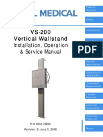 VS-200 Vertical Wallstand Installation, Operation & Service Manual