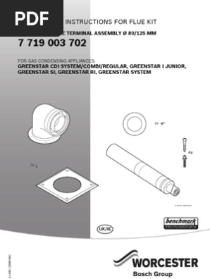 80 125mm Horizontal Flue Instructions Duct Flow Safety