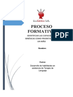 Proceso Formativo Capacidades Mnesicas