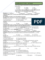 Mark The Letter A, B, C, or D On Your Answer Sheet To Indicate The Word Whose Underlined Part Differs From The Other Three in Pronunciation