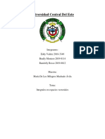 Integrales en Espacios Vectoriales (Calculo Vectorial 2021)