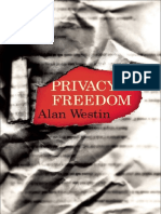 Privacy and Freedom by Alan F. Westin
