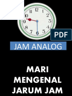 Jam Analog Jarum Panjang dan Pendek