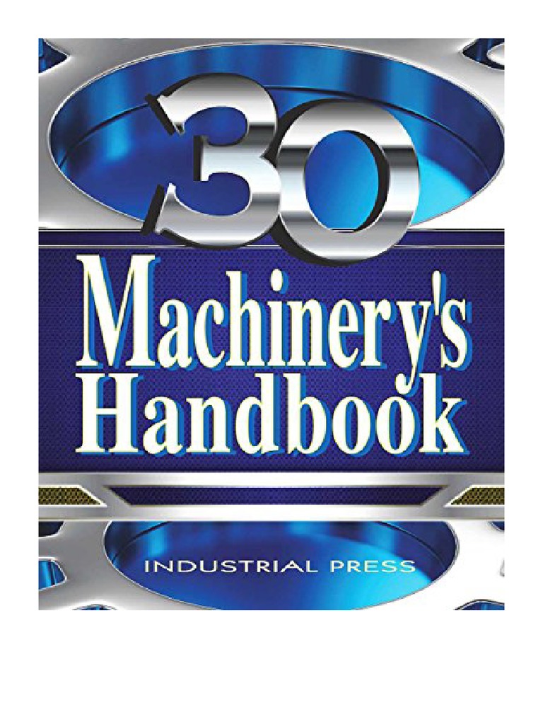 Machinery's Handbook, Toolbox Edition Erik Oberg PDF Screw