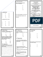 Answer Sheet: Bread and Pastry Production