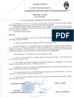 Decizia CM Ungheni Nr. 6/19 Din 29.10.2021 Cu Privire La Aprobarea Tarifelor Pentru Serviciile de Salubrizare