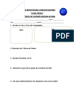 Examenes de conquistadores para diferentes rangos en la iglesia adventista